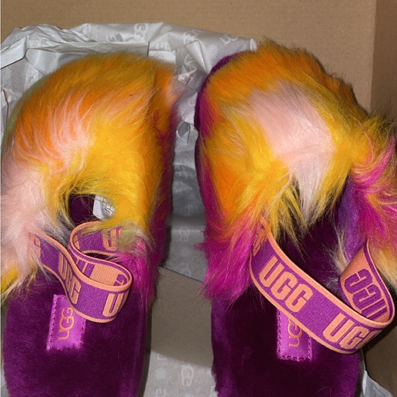 UGG Tie Dye Fluff Yeah Slides